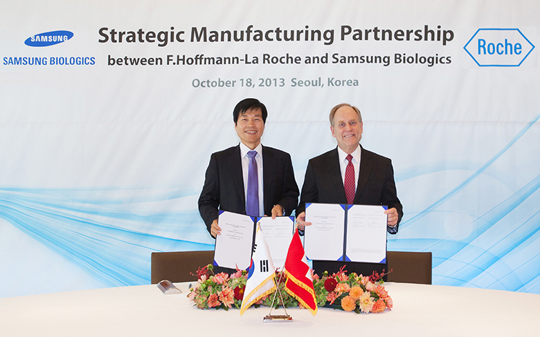 Samsung Biologics signs a Strategic Manufacturing Partnership with Roche
